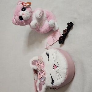 Miss Gwens OMG KIKI Plush Crossbody Bag, TY Plushie & Coordinating HairClip